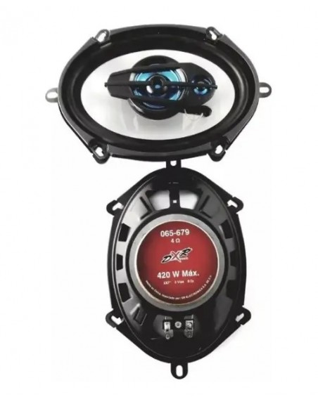 JUEGO DE 2 Bocinas DXR 5x7 3 VIAS 420w PMPO
