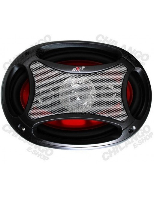 Bocinas 6 X 9 de 4 Vias Cono Rojo 4 Ohms 065-750