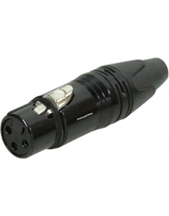 Jack Negro XLR Canon Hembra...