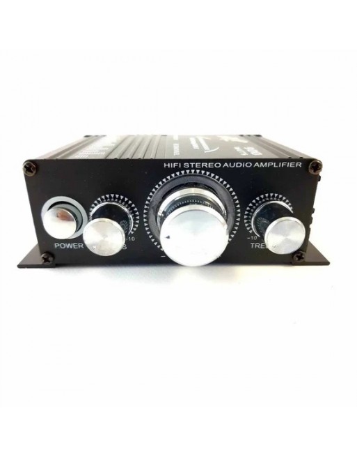 Mini Amplificador DXR 2 Canales Clase AB RCA Negro 12V