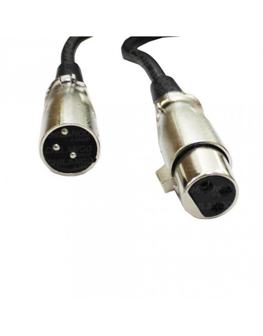 Cable Extension para Microfono XLR Canon macho a XLR Canon hembra 4.5 Metros