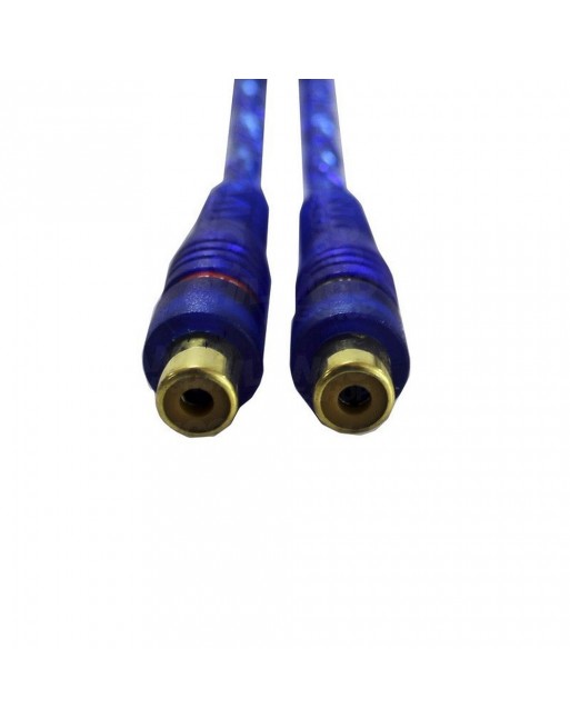Extension En Y de 1 Plug Rca a 2 Jack Rca 30Cm