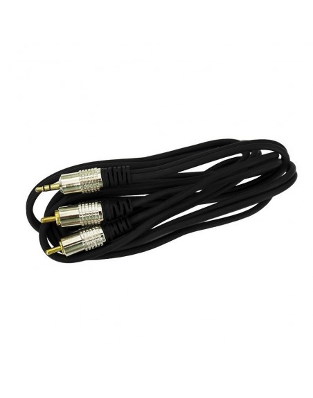 Extensión De Audio A Doble Rca Plug 35 Mm Estéreo Uso R...