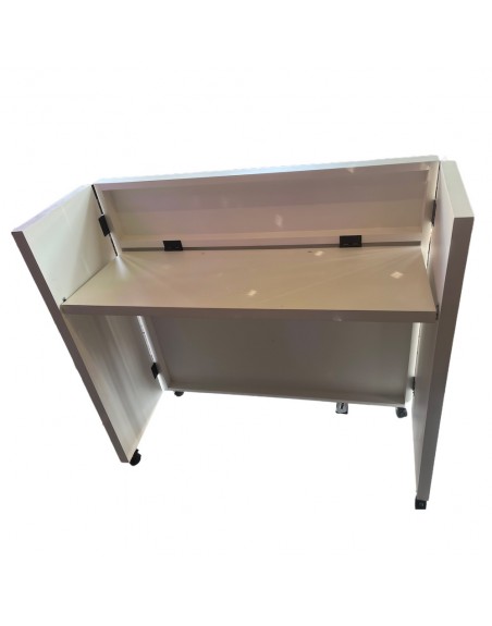 DJ Booth Cabina Blanca plegable para DeeJay RETRO TAPE