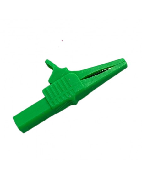Caiman de plástico Verde con conector tipo banana (tipo cocodrilo) 1000 V 32 A 1KV