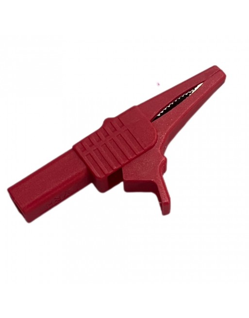 Caiman de plástico Rojo con conector tipo banana (tipo cocodrilo) 1000 V 32 A 1KV