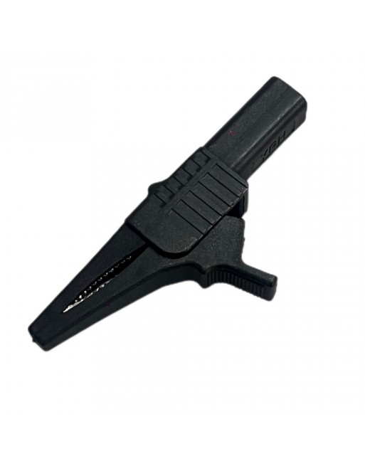 Caiman de plástico Negro con conector tipo banana (tipo cocodrilo) 1000 V 32 A 1KV