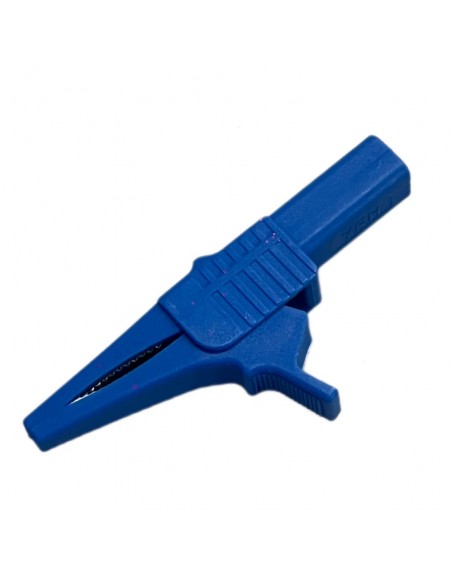 Caiman de plástico Azul con conector tipo banana (tipo cocodrilo) 1000 V 32 A 1KV