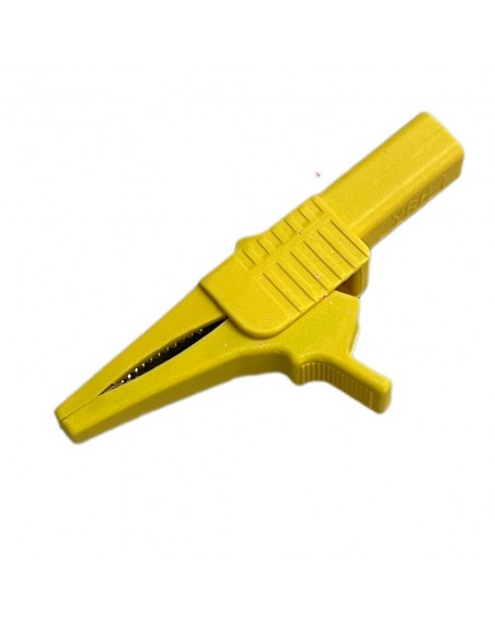Caiman de plástico Amarillo con conector tipo banana (tipo cocodrilo) 1000 V 32 A 1KV
