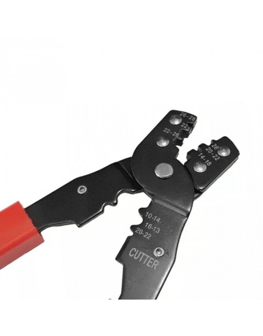 Pinza para remachar y crimpear terminales