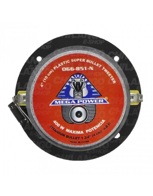 Tweeter Bala Titanium PLASTICO 400w NEGRO