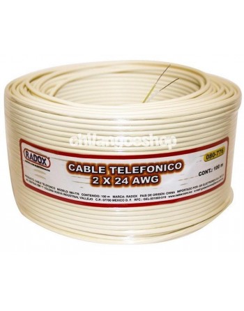 Cable Telefónico 2 X 24 Awg...
