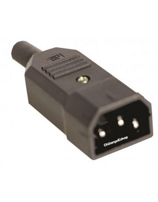 Conector Interlock Macho C14 Para Cable De Interlock