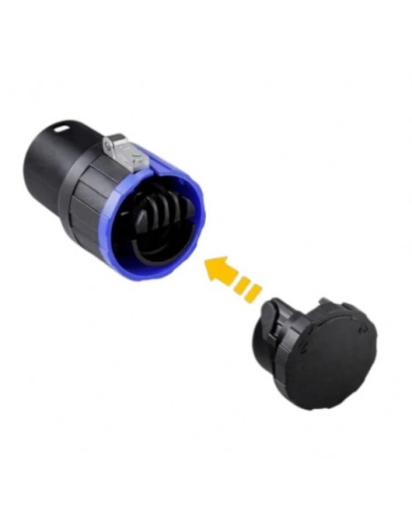 Plug Canon / XLR Hembra 3 Pines 90 grados