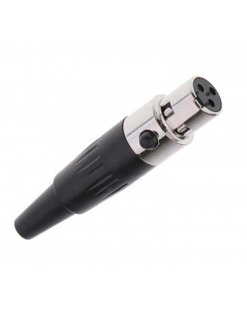 Jack MINI tipo XLR de 3 pines color negro 2