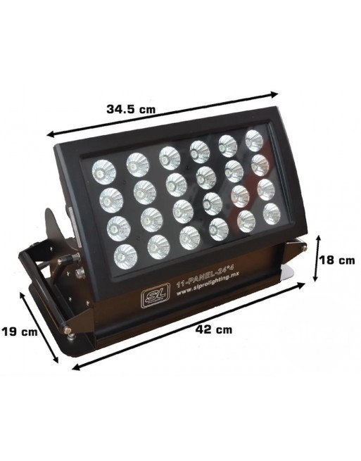 Panel Led 24x4 Baño de Color para Exteriores