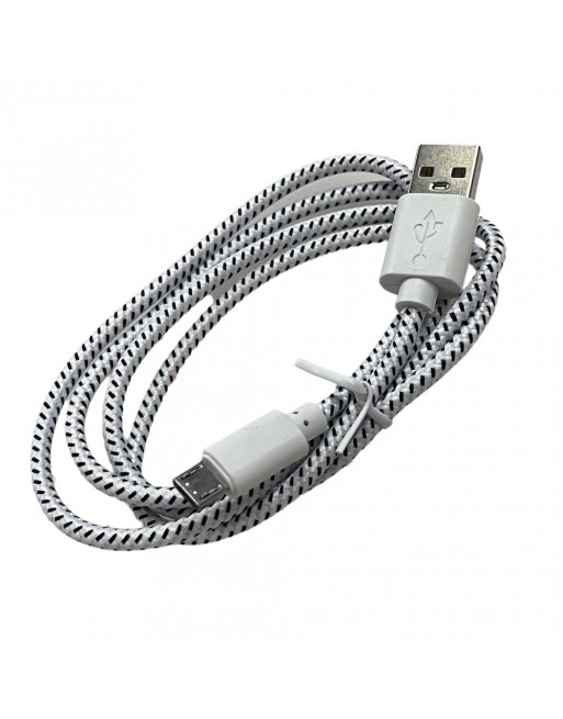 Cable USB MicroUSB Tipo Agujeta Blanco