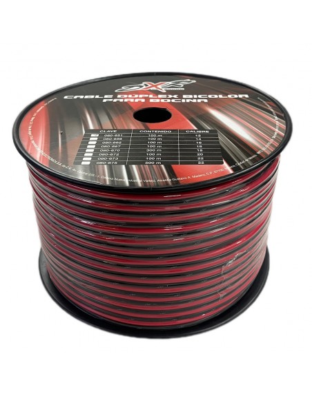 Rollo de 100 metros cable bicolor calibre 12