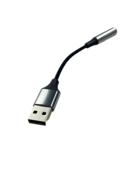 Cable adaptador USB a 2 jack 3,5mm estereo