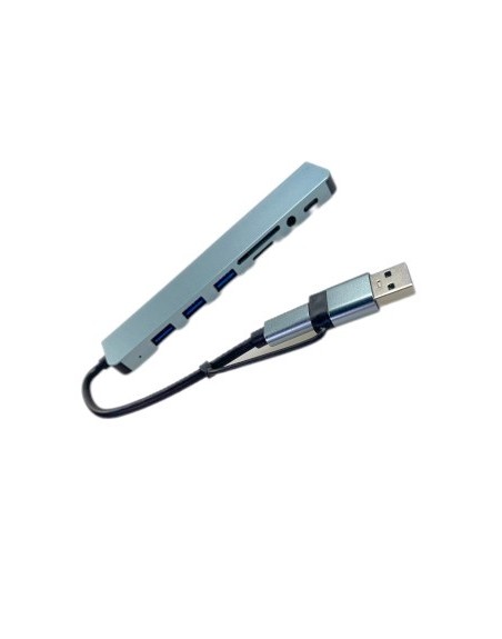 Splitter Adaptador USB multipuerto 8 en 1
