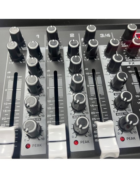 Mezcladora Pasiva 8ch BLUETOOTH USB 99 efectos DSP TK-8