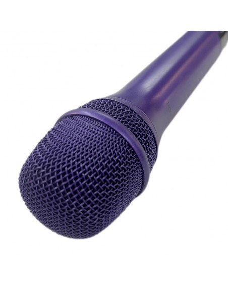 Set 2 Microfonos Dinamico Inalambricos Recargables G28B Morado