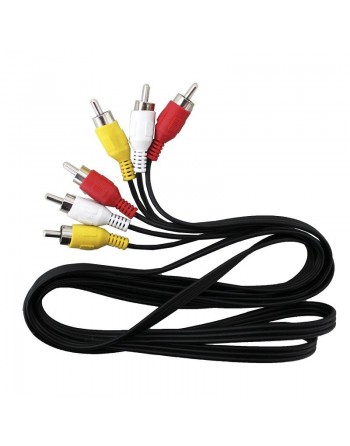 Extensión Audio y video 3 Rca x lado 1.8m