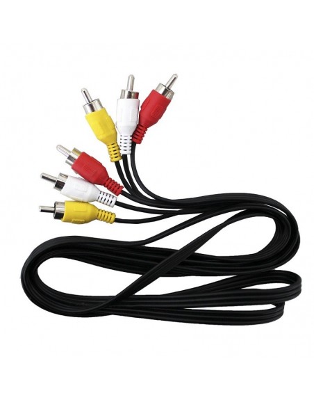 Extensión Audio y video 3 Rca x lado 1.8m