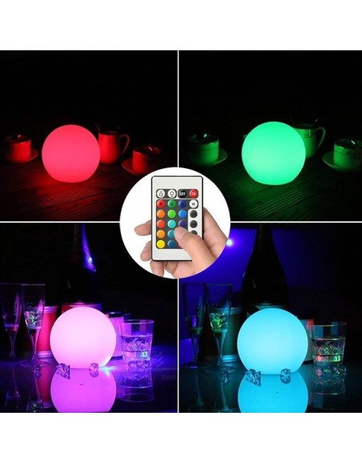 Esfera LED RGB 45cm para decorar jardines albercas terrazas