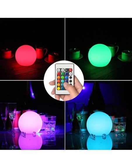 Esfera LED RGB 45cm para decorar jardines albercas terrazas