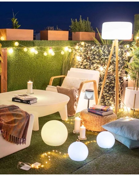 Esfera LED RGB 45cm para decorar jardines albercas terrazas