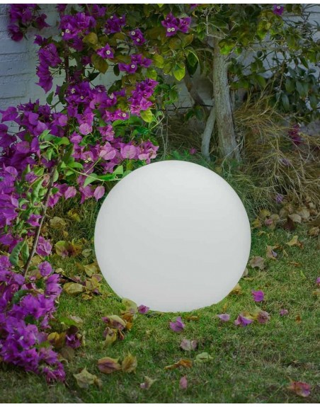 Esfera LED RGB 45cm para decorar jardines albercas terrazas