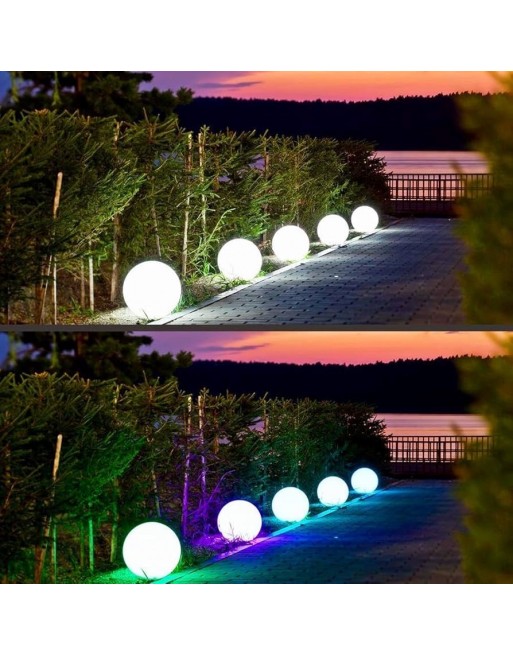 Esfera LED RGB 65cm para decorar jardines albercas terrazas