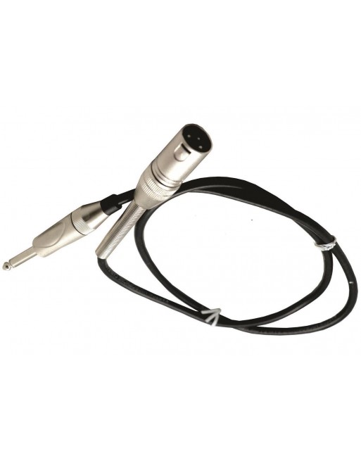 Cable Extension Plug 6,3mm Mono A Canon Macho 1 Mt
