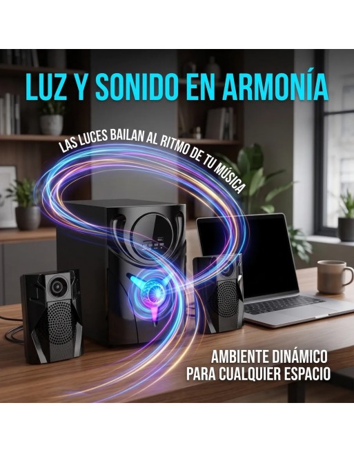 Sistema De Sonido Minicomponente 2.1 RCA USB Bluetooth M4007