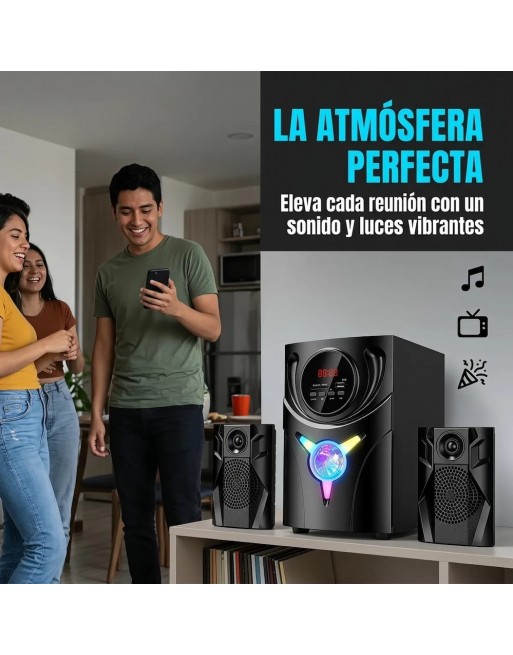 Sistema De Sonido Minicomponente 2.1 RCA USB Bluetooth M4007