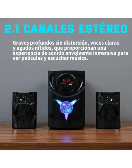 Sistema De Sonido Minicomponente 2.1 RCA USB Bluetooth M4007
