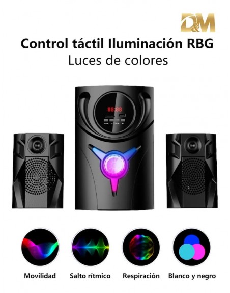 Sistema De Sonido Minicomponente 2.1 RCA USB Bluetooth M4007
