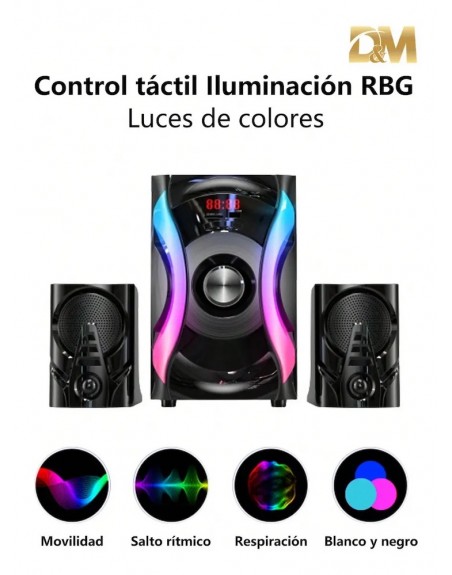 Sistema De Sonido Minicomponente 2.1 RCA USB Bluetooth M4016
