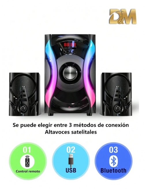 Sistema De Sonido Minicomponente 2.1 RCA USB Bluetooth M4016