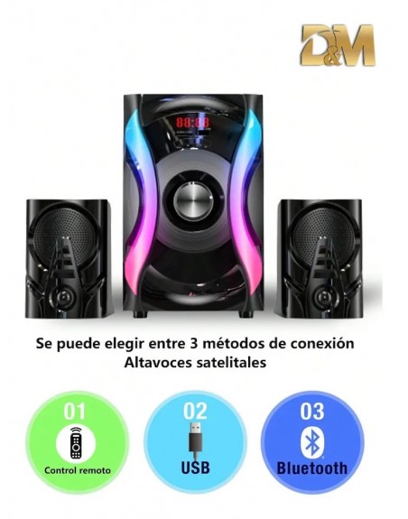 Sistema De Sonido Minicomponente 2.1 RCA USB Bluetooth M4016