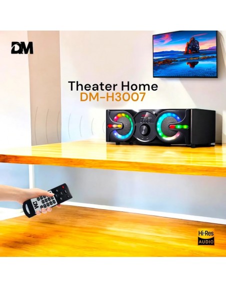 Minicomponente DM-H3007 Multimedia Speaker Sonido 3D RGBA
