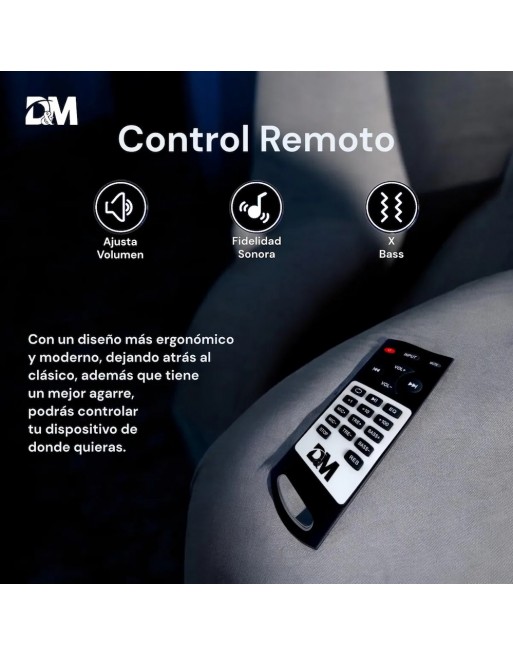Minicomponente DM-H3006 Multimedia Speaker Sonido 3D RGBA