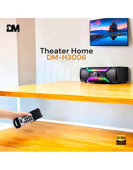 Minicomponente DM-H3006 Multimedia Speaker Sonido 3D RGBA