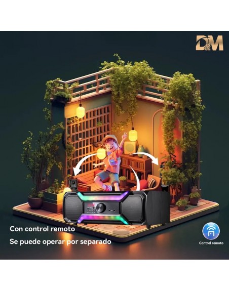 Minicomponente DM-H3006 Multimedia Speaker Sonido 3D RGBA