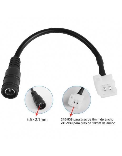 CONECTOR PARA TIRA LED SMD 5050 UN COLOR