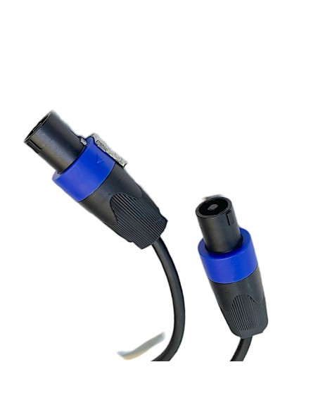 Cable de audio 100% cobre con plugs tipo Speakon de 7,5 metros