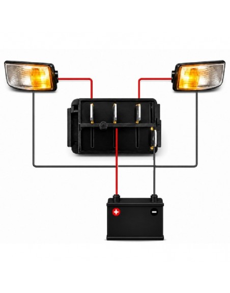 Switch 4 patas para luces direccionales