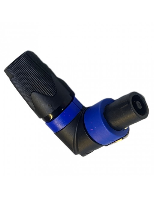 Plug speakon 90° tipo neutrik negro