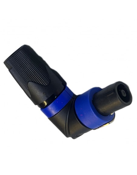 Plug speakon 90° tipo neutrik negro